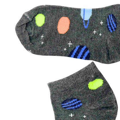 Kids Soft & Stretchy Comfortable Fit Gray Ankle Socks