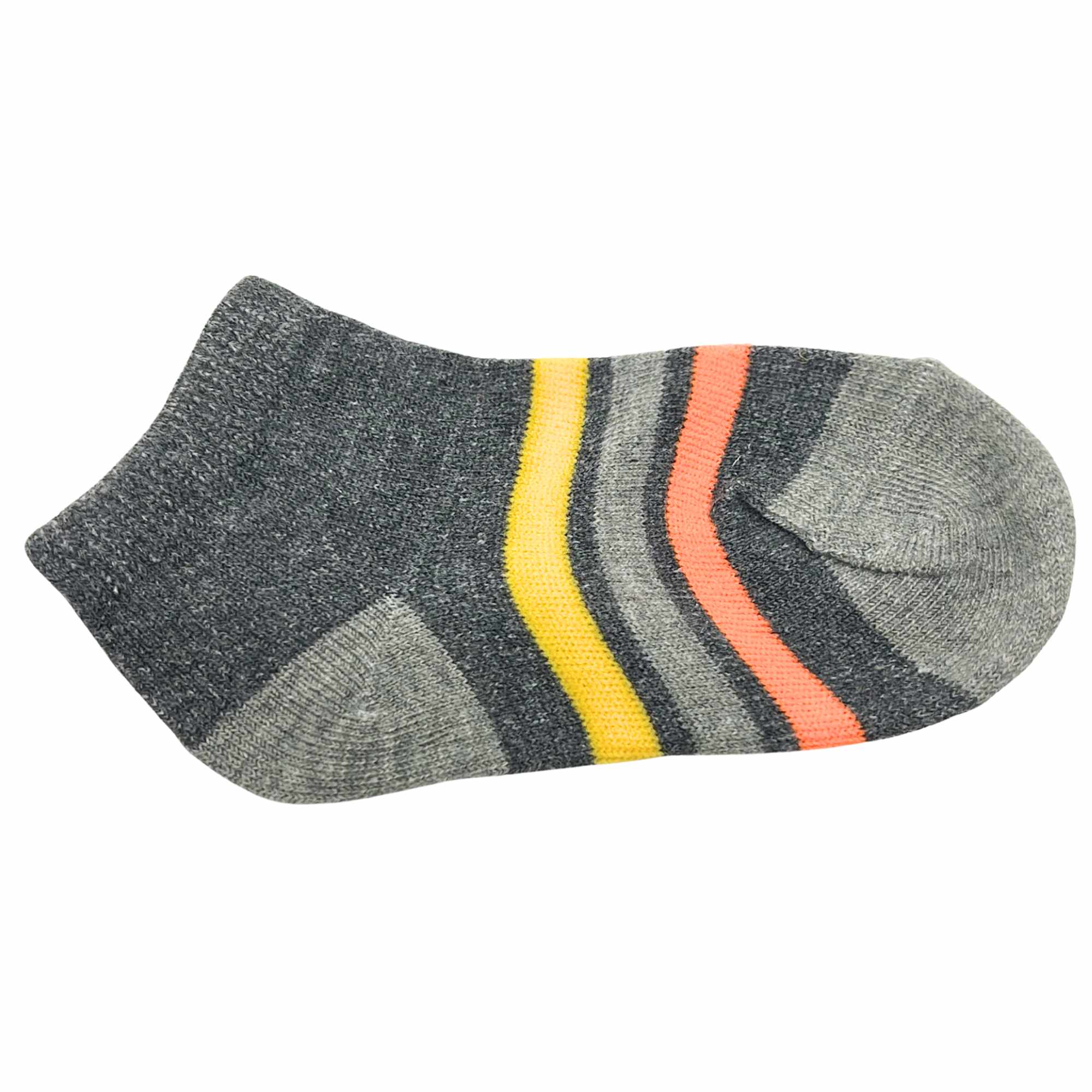 Kids Soft & Stretchy Comfortable Fit Gray Ankle Socks: 1 Pair Kids Socks size and feature image