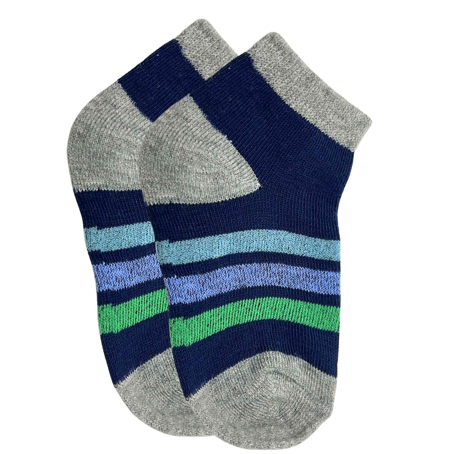 Kids Soft & Stretchy Comfortable Fit Navy Ankle Socks