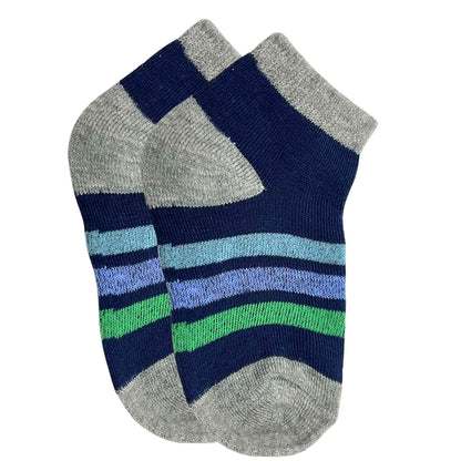 Kids Soft & Stretchy Comfortable Fit Navy Ankle Socks