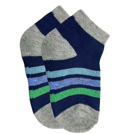 Kids Soft & Stretchy Comfortable Fit Navy Ankle Socks