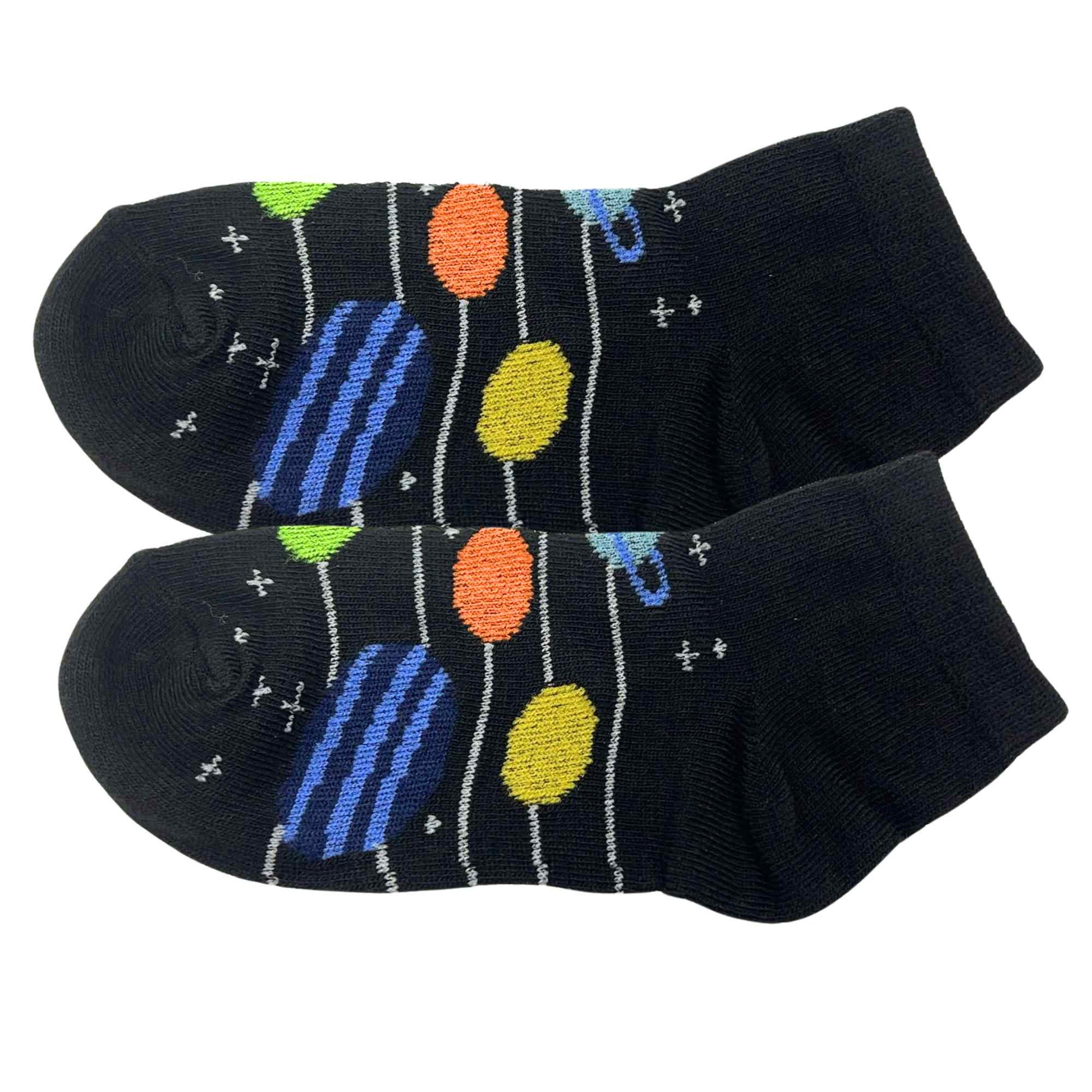 Kids Soft & Stretchy Comfortable Fit Black Ankle Socks