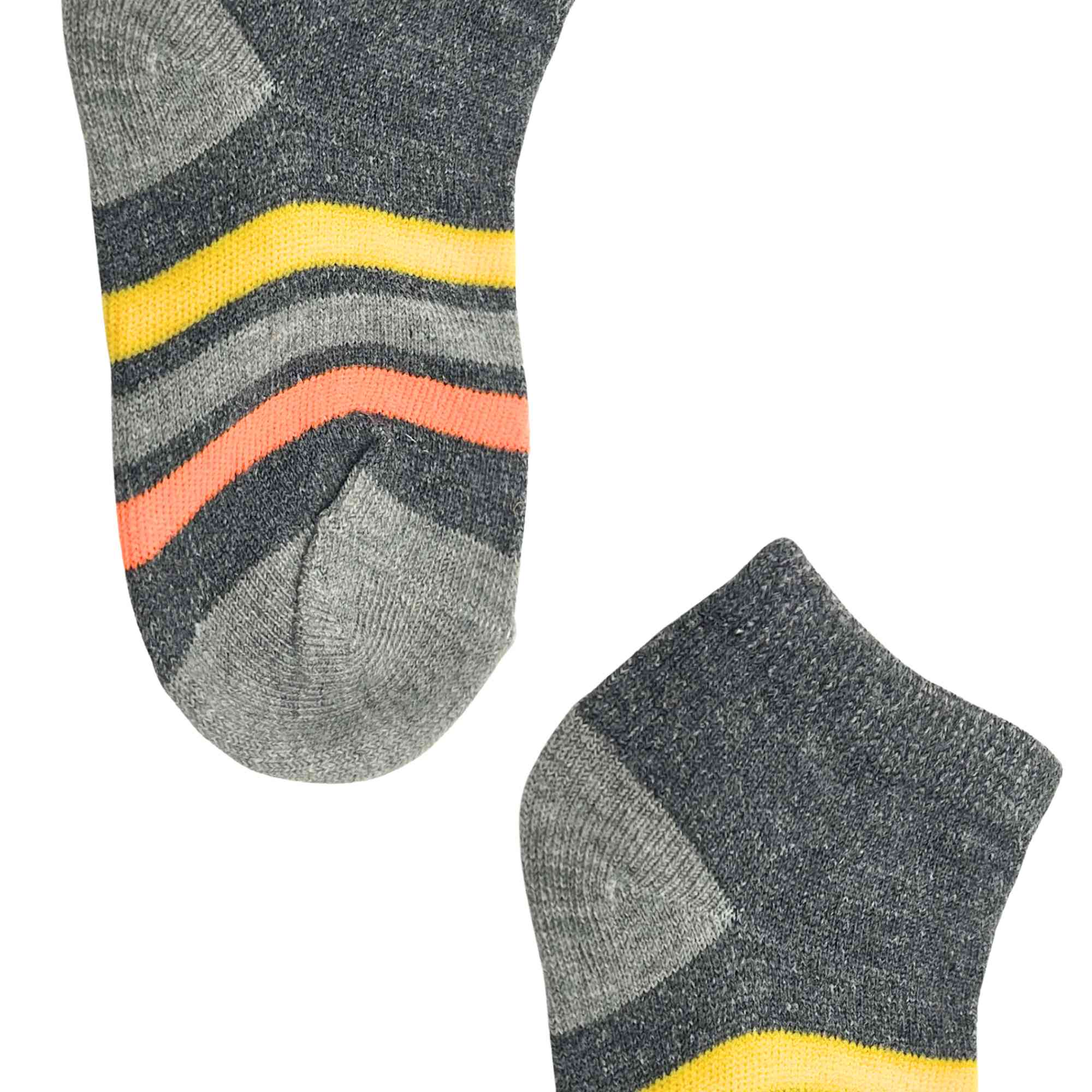 Kids Soft & Stretchy Comfortable Fit Gray Ankle Socks: 1 Pair Kids Socks product detail image