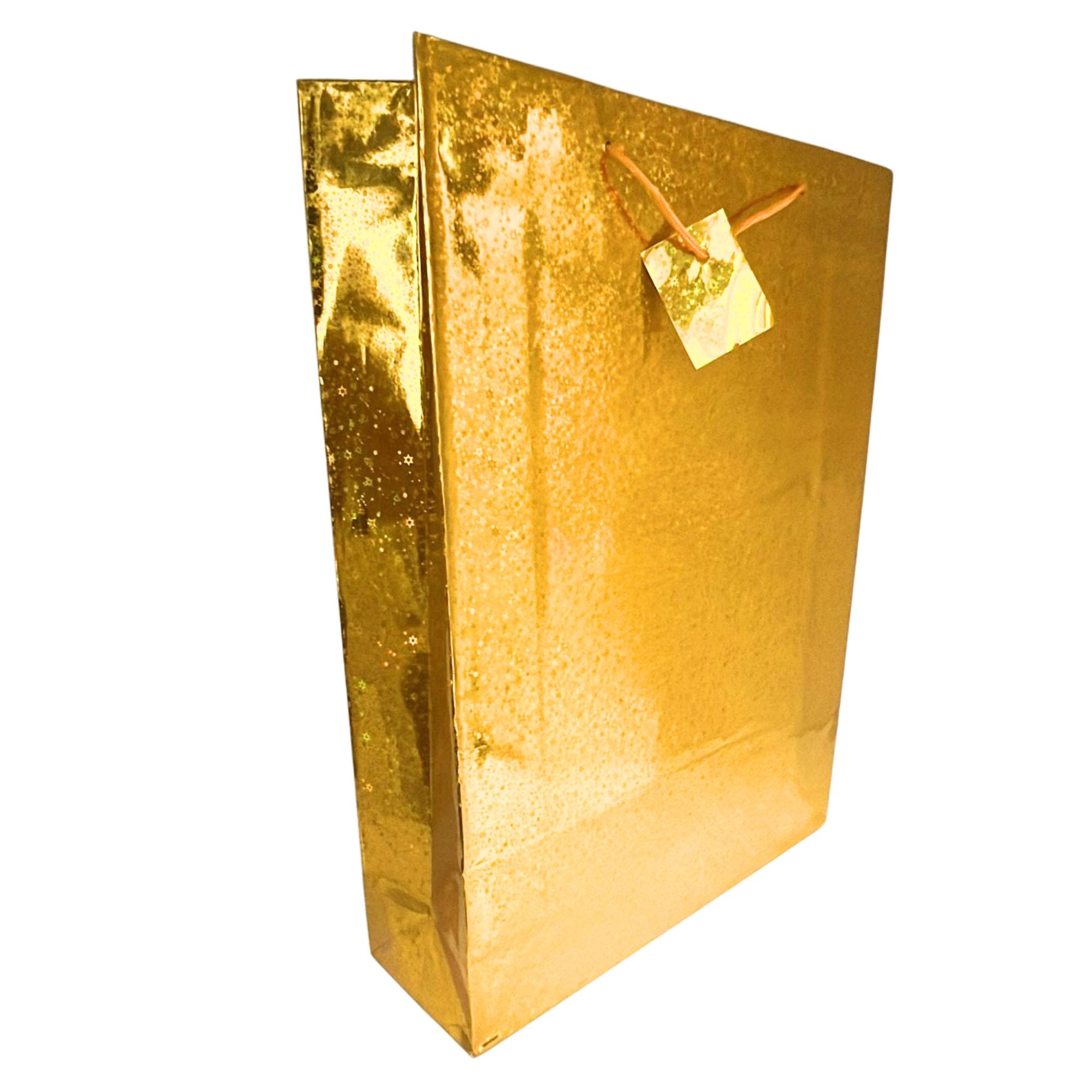 Large Foil & Holographic Gift Bags – 17 x 12.5 x 4 Inches: 1 Pack Party Bag lifestyle use image
