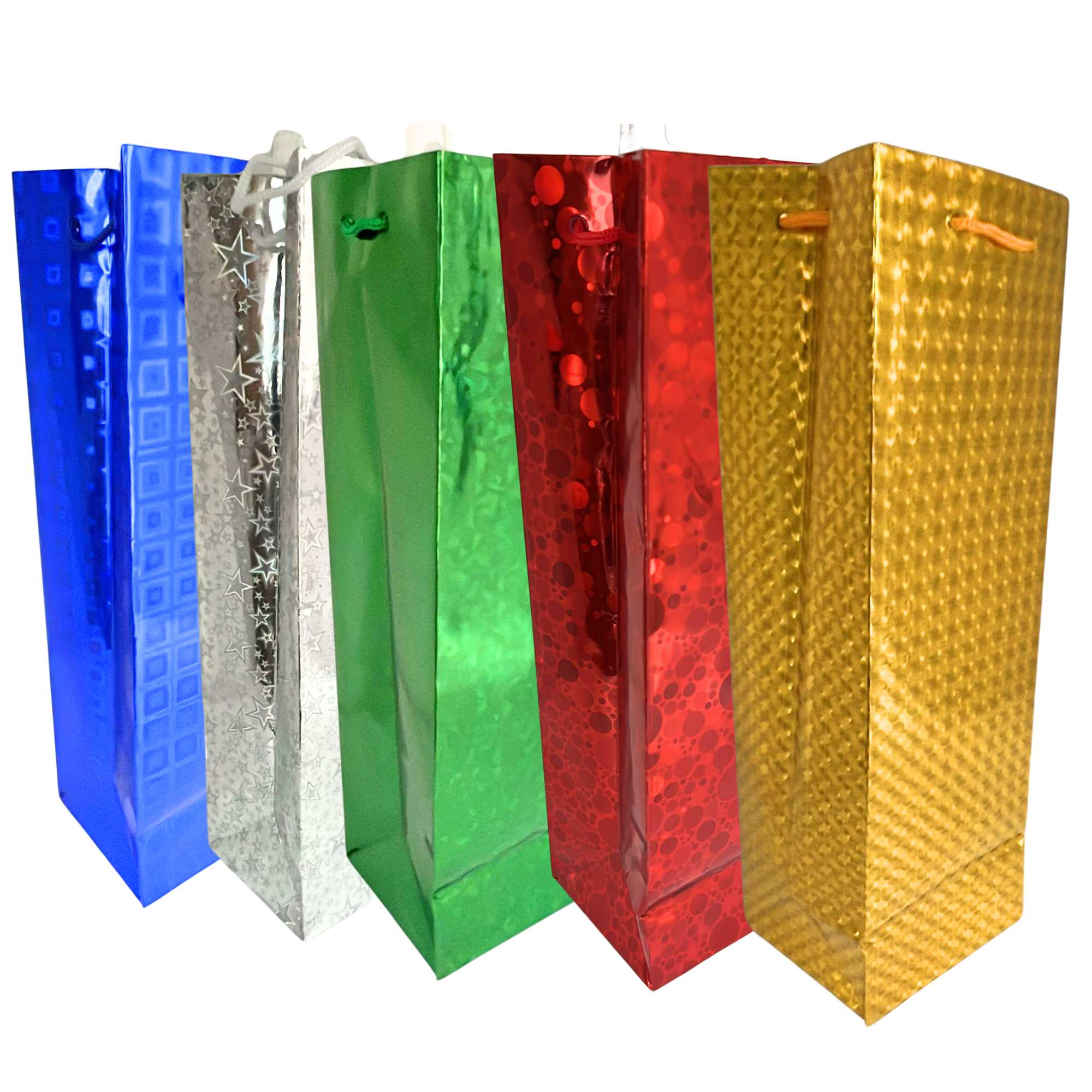Large Foil & Holographic Gift Bags – 14X 5X 4 inches: 1 Pack Party Bag main product image