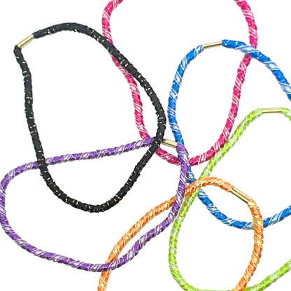 Large Multicolor 4" Hair Bands 6CT