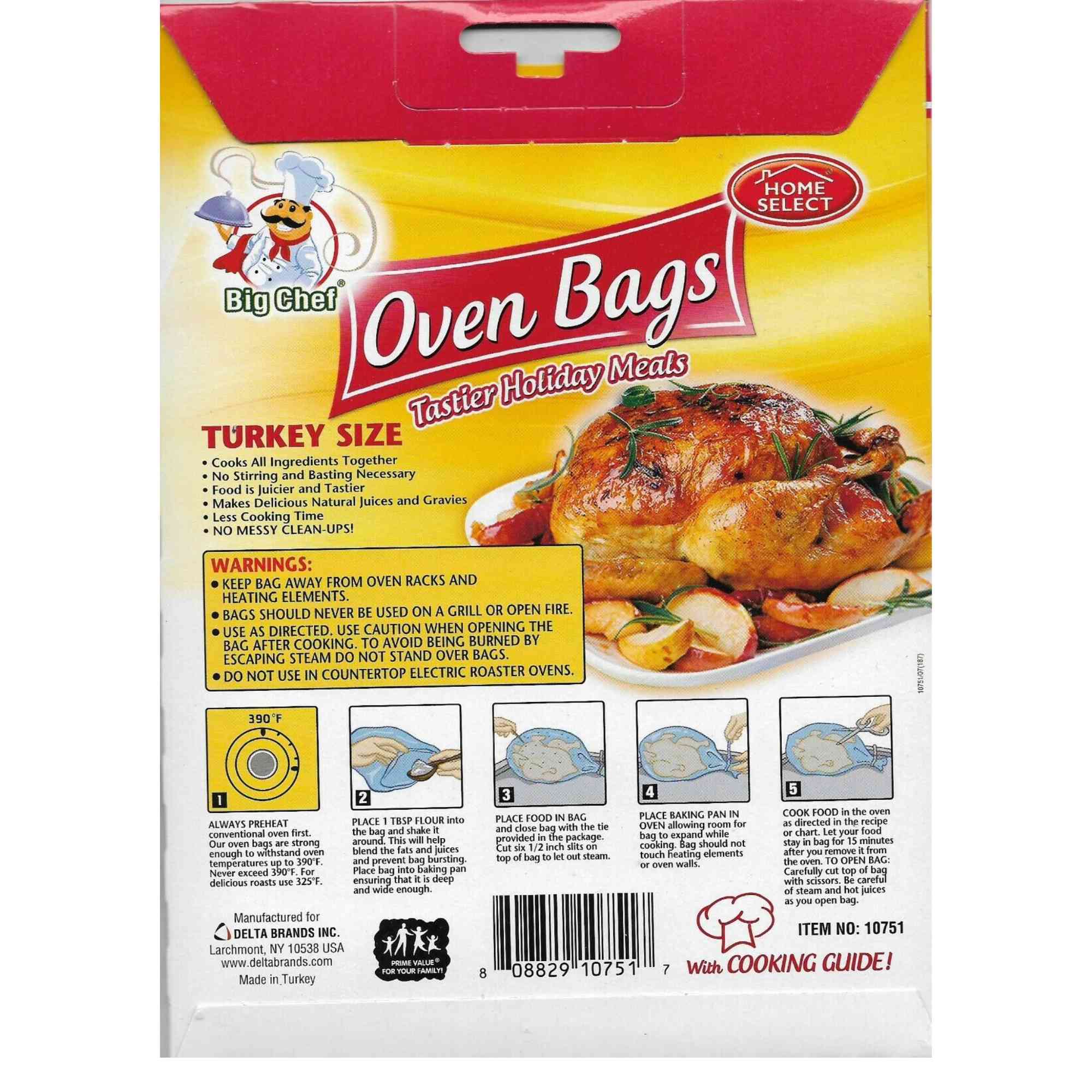 Oven Bags Turkey Size 2+1 Free Bag Baking Liners Kitchen Accessories Thanksgiving product detail image