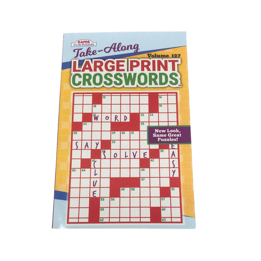 Take Along Large Print Cross Words for Kids Vol 127 – Fun and Challenging Word Games on the Go
