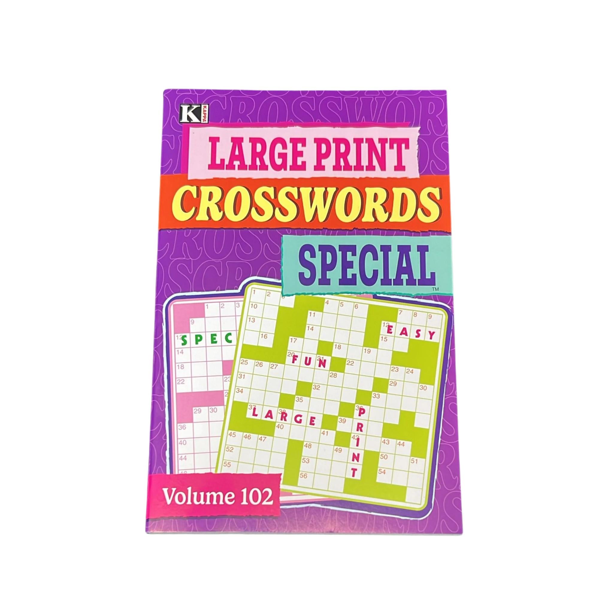 Large Print Crosswords Special – Relaxing Puzzles Made Easy to Read Book Puzzle main product image