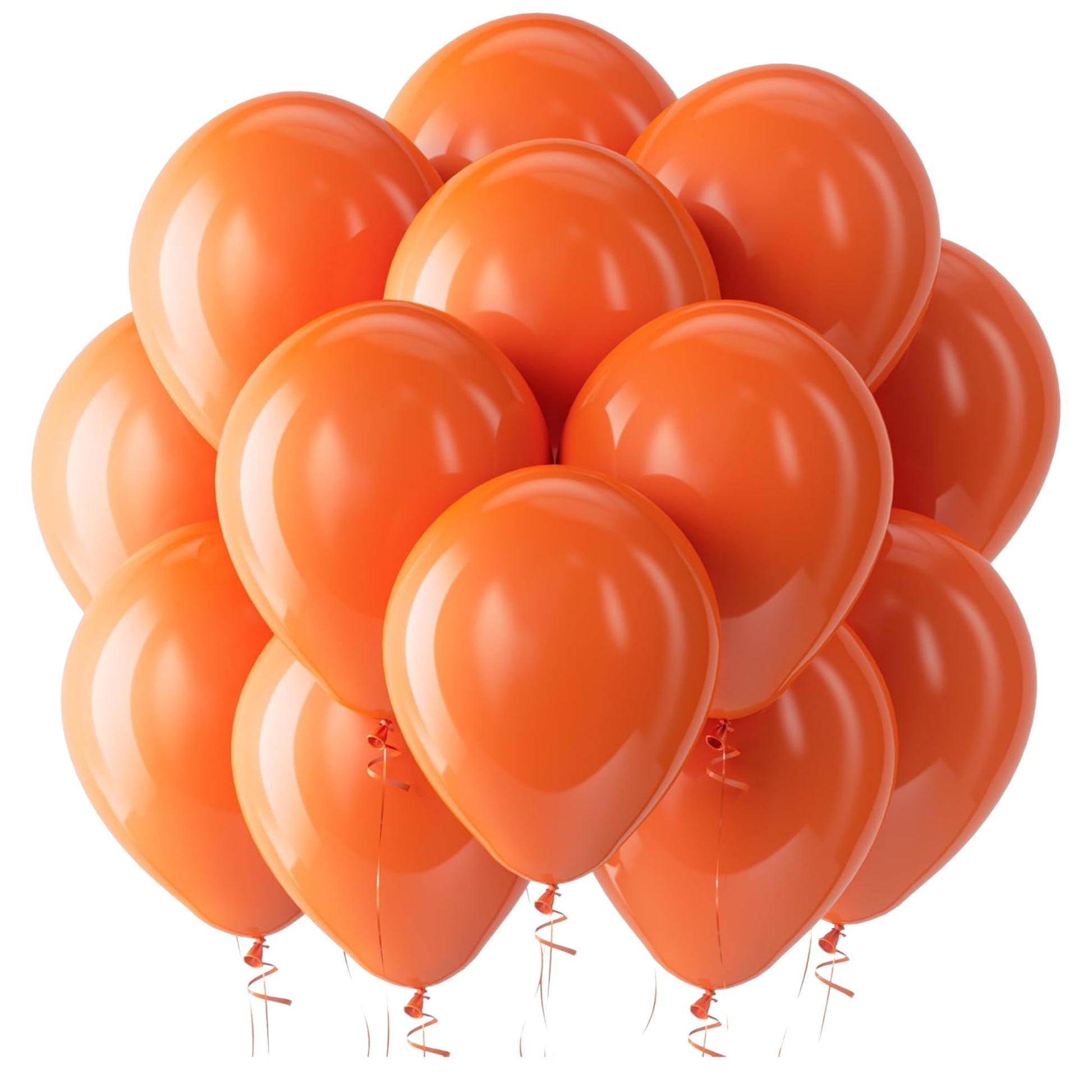 Latex Balloons – 10 Baloons, Dark Orange, Helium-Quality Party Balloons for Decorations & Events