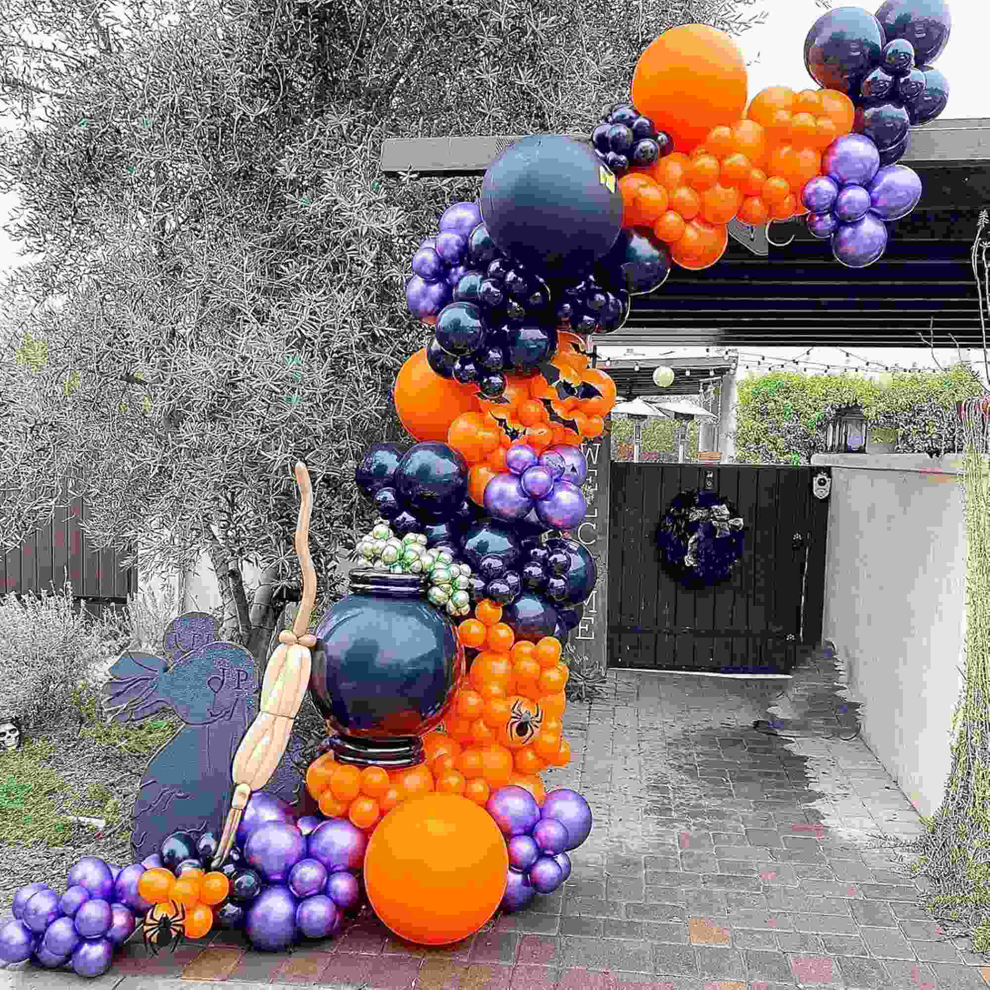 12" Latex Balloons Dark Orange, Helium Quality Party Balloons 10 Pack Balloon Halloween Balloon lifestyle use image