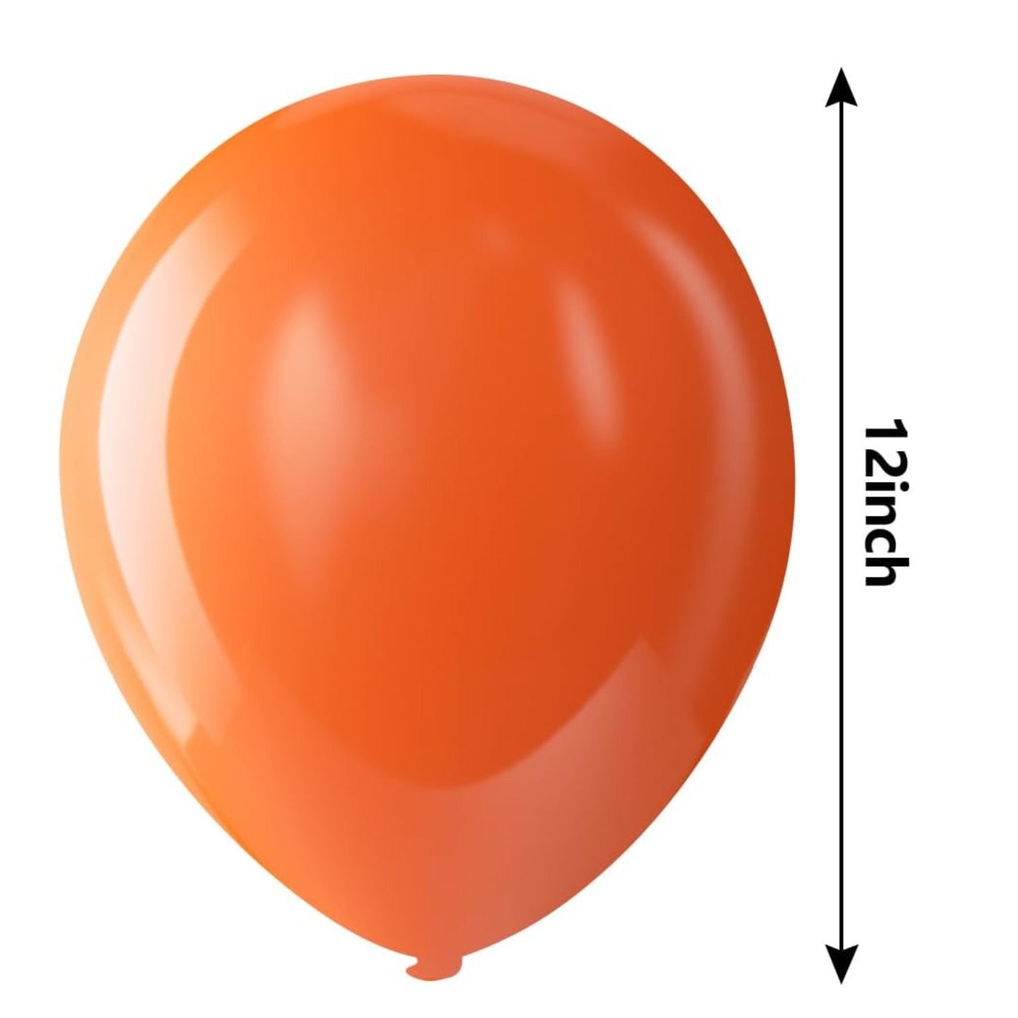 12" Latex Balloons Dark Orange, Helium Quality Party Balloons 10 Pack Balloon Halloween Balloon product detail image