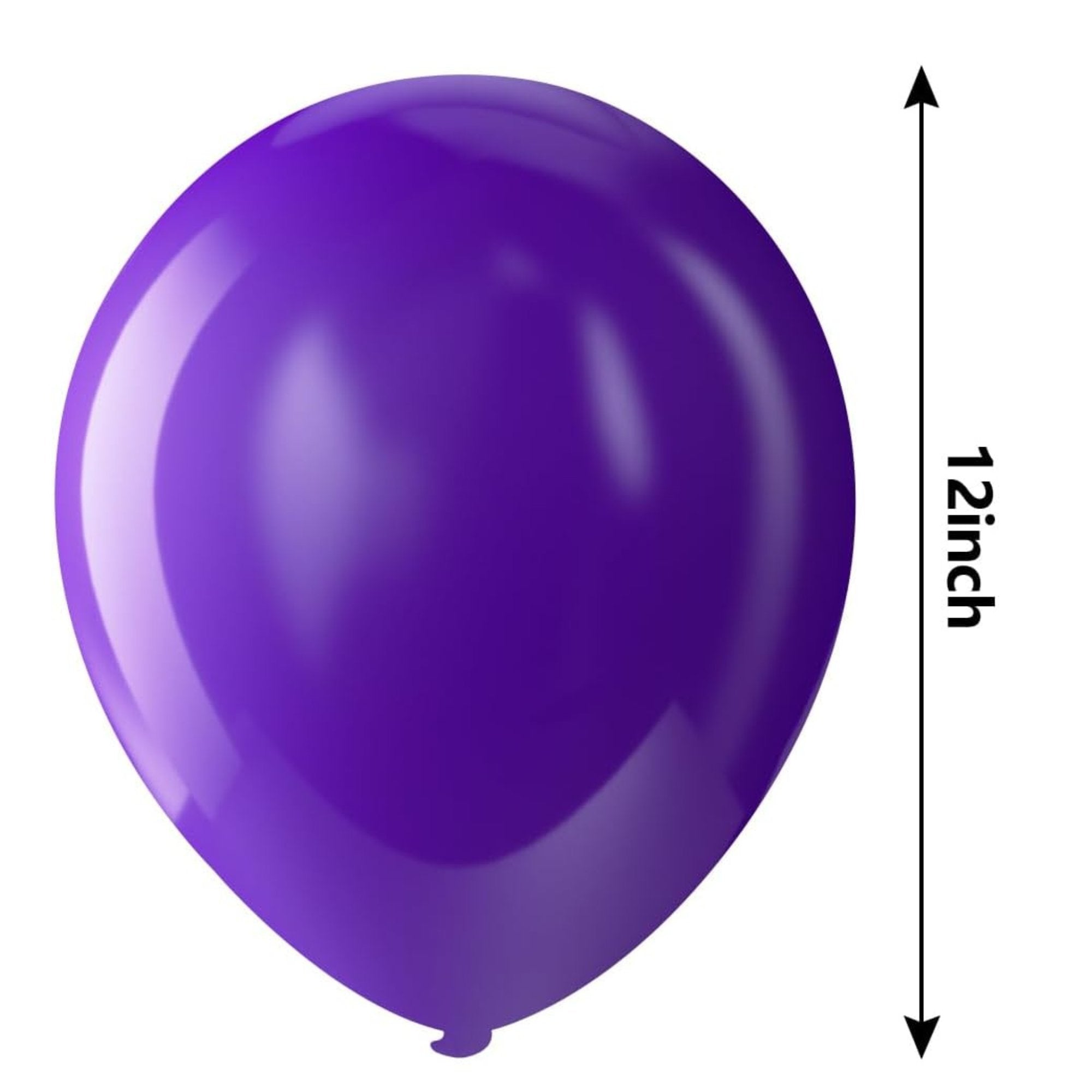 12" Latex Balloons Dark Purple, Helium Quality Party Balloons 10 Pack product detail image