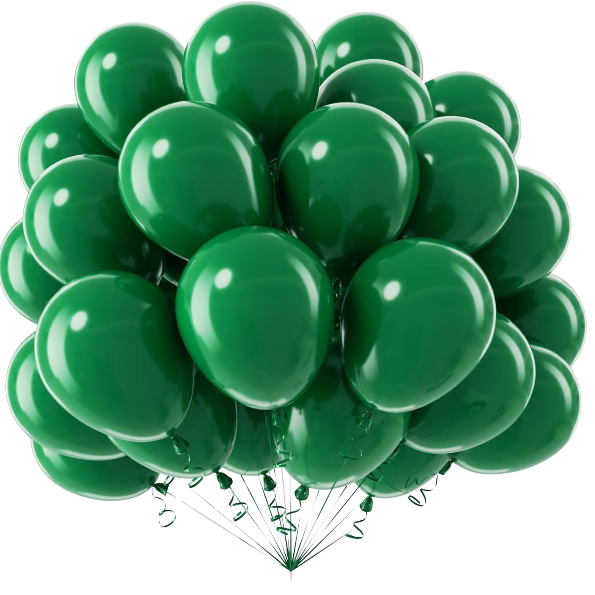12" Latex Balloons Green, Helium Quality Party Balloons 10 Pack main product image