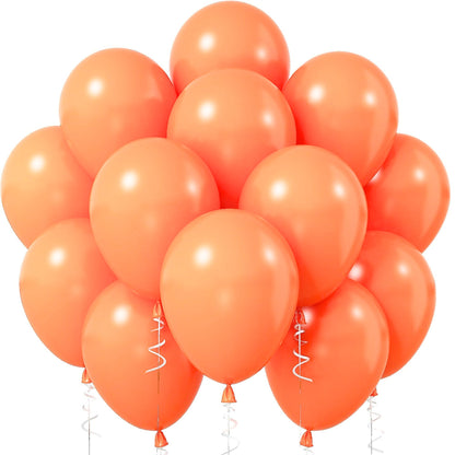 Latex Balloons – 10 Baloons, Orange, Helium-Quality Party Balloons for Decorations & Events