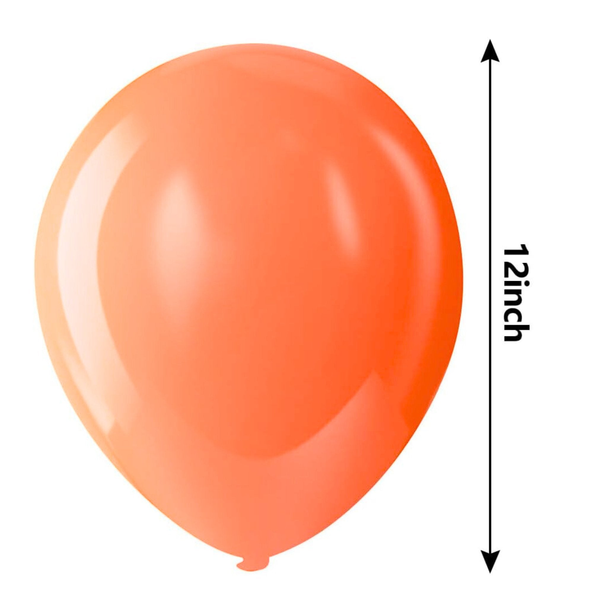 12" Latex Balloons Orange, Helium Quality Party Balloons 10 Pack Balloon Halloween Balloon product detail image