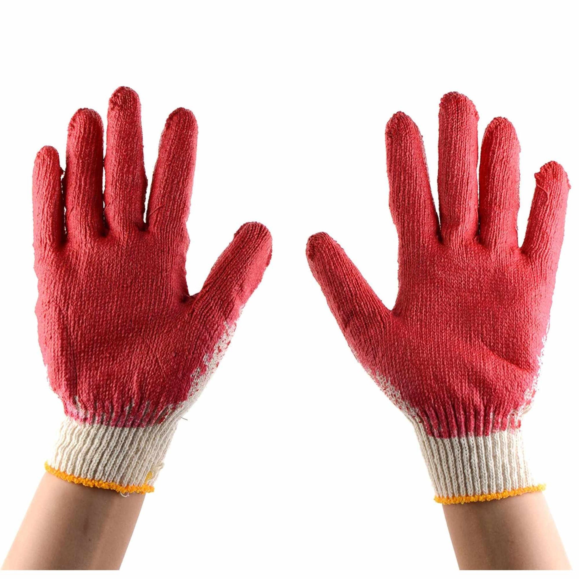 Latex Nitrile Coated Work Gloves – Cotton Knit Safety Gloves