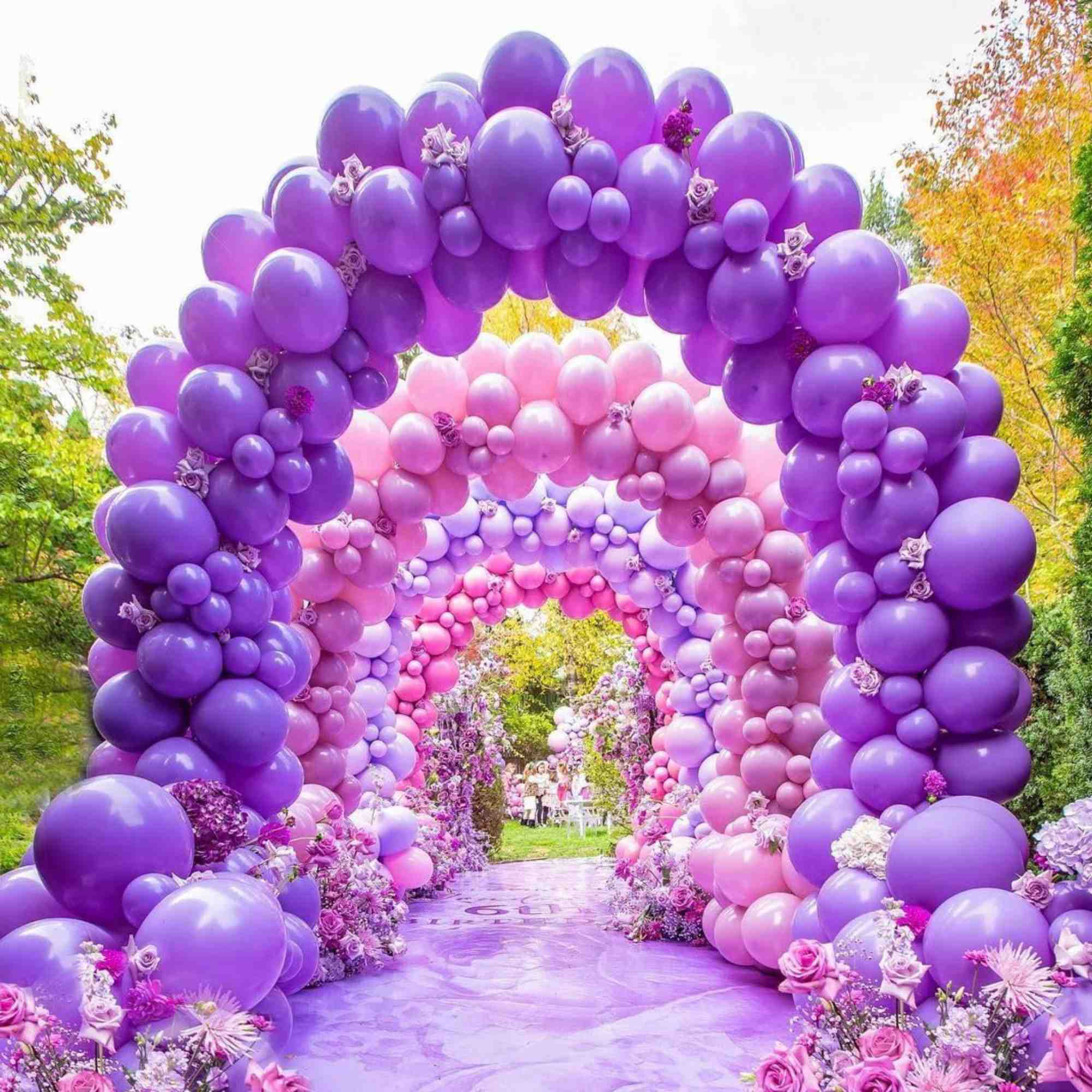 12" Levendor Latex Balloons Helium Quality Party Balloons 10 Pack lifestyle use image