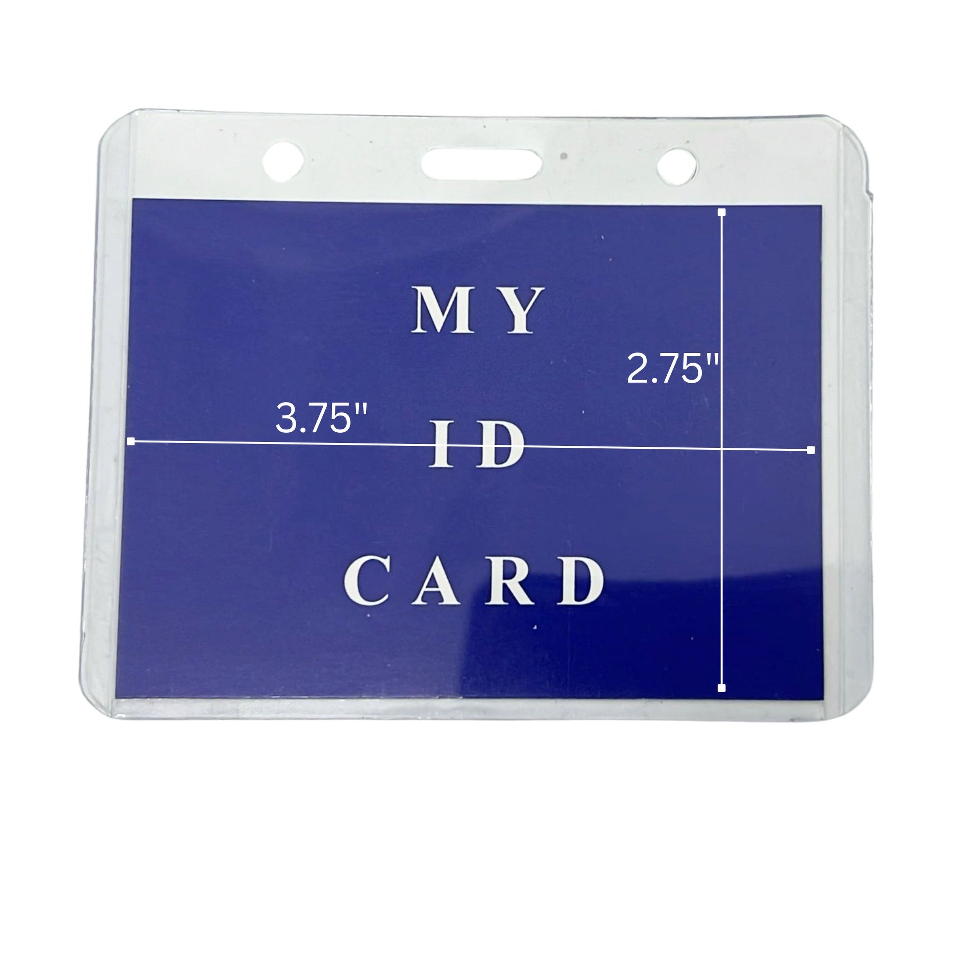 Clear Plastic ID Card Holder with Neck Lanyard