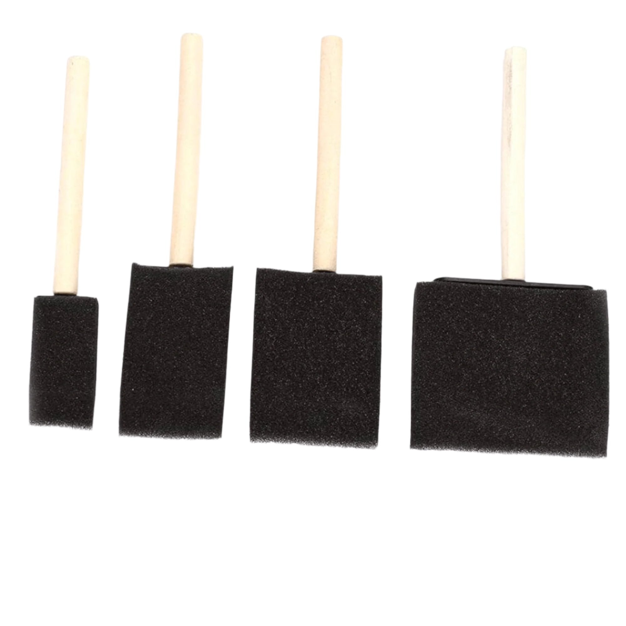 Lightweight, Streak Free Foam Paint Brush Set: 4 Pack painting foam brush DIY lifestyle use image