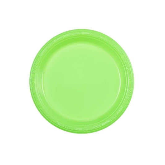 Lime Green Plastic Plate