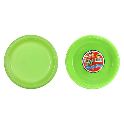 Lime Green Plastic Plate