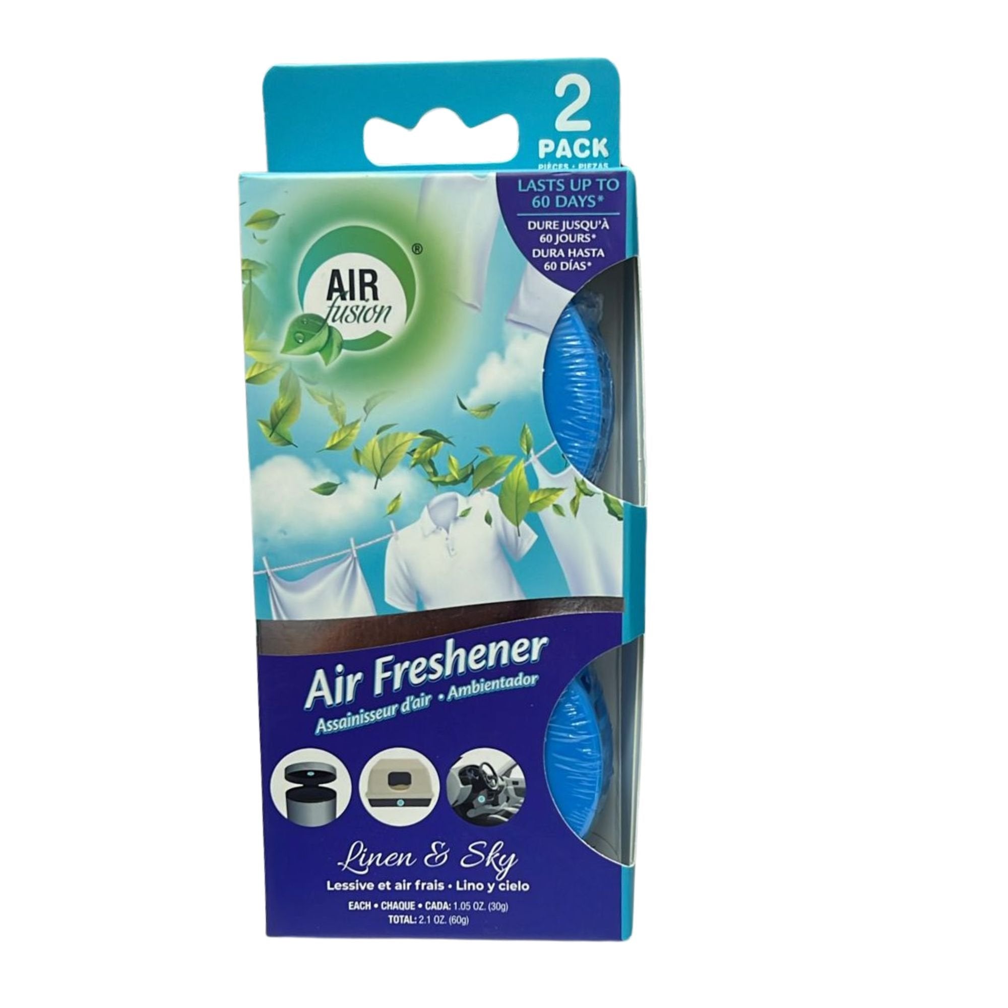 1.5oz Linen & Sky Air Fusion Air Freshener 2 Pack Air Fresheners Air Freshener Bathroom lifestyle use image