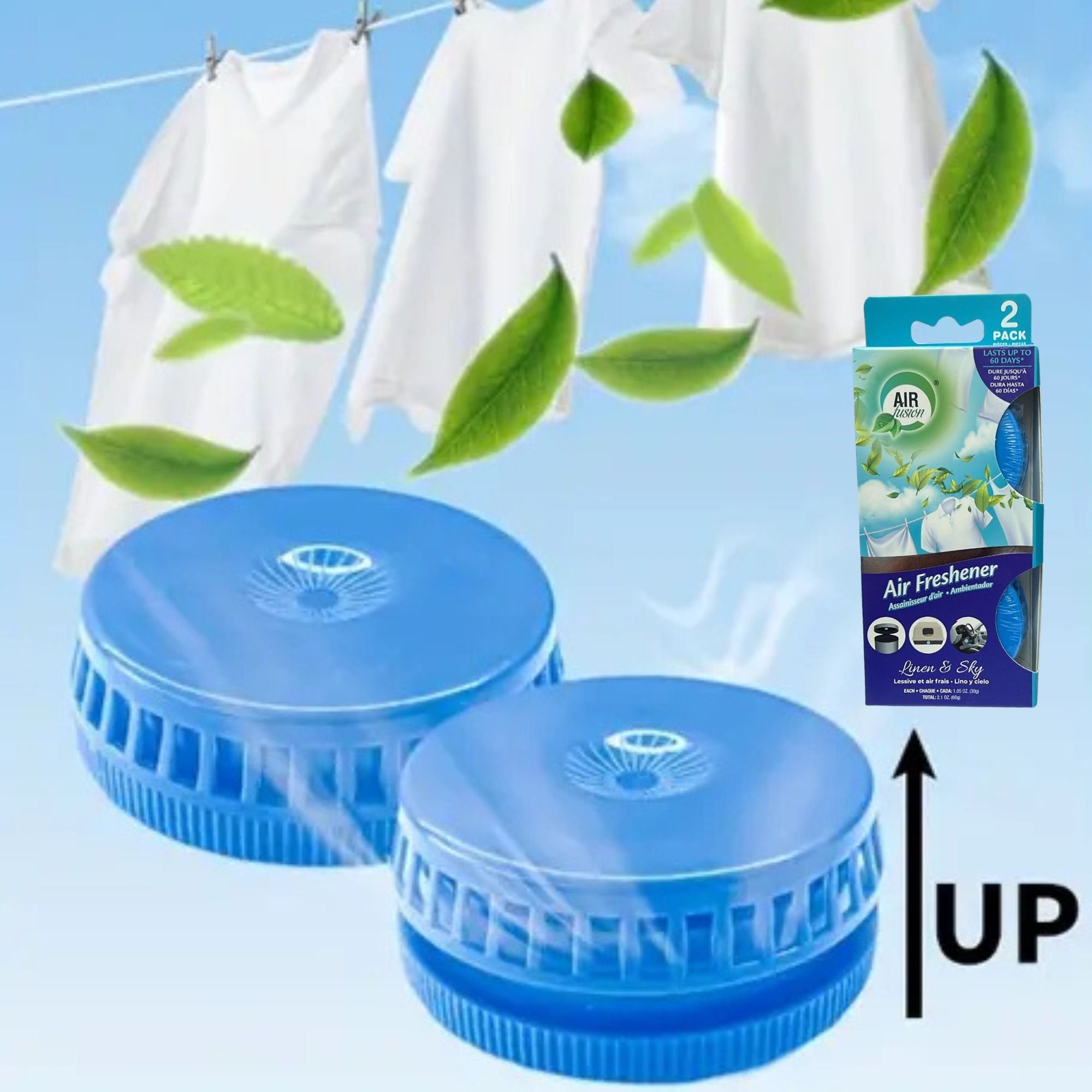 1.5oz Linen & Sky Air Fusion Air Freshener 2 Pack Air Fresheners Air Freshener Bathroom product detail image