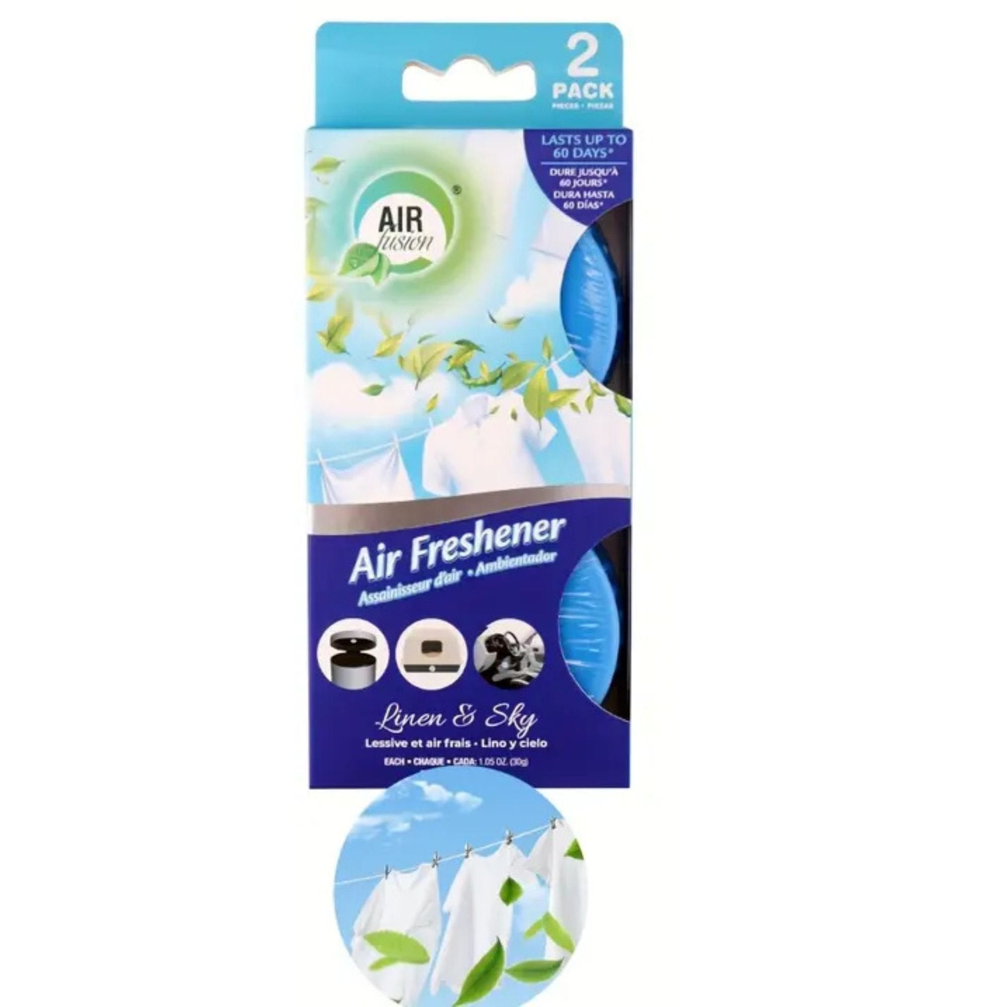 1.5oz Linen & Sky Air Fusion Air Freshener 2 Pack Air Fresheners Air Freshener Bathroom main product image