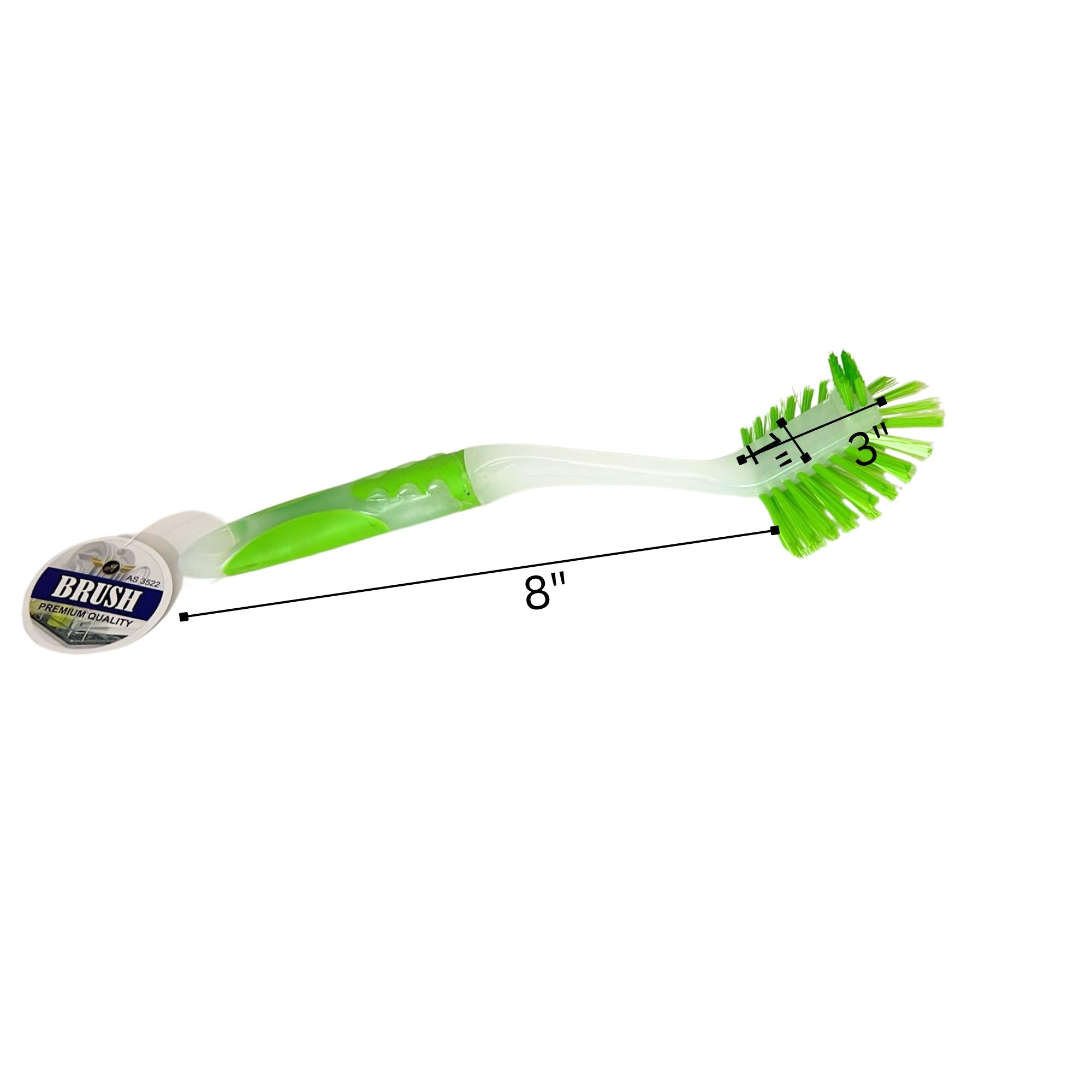 Long Handle Scrub Brush – For Kitchen and Bathroom Cleaning: 1 Pack Scrub Brushes product detail image