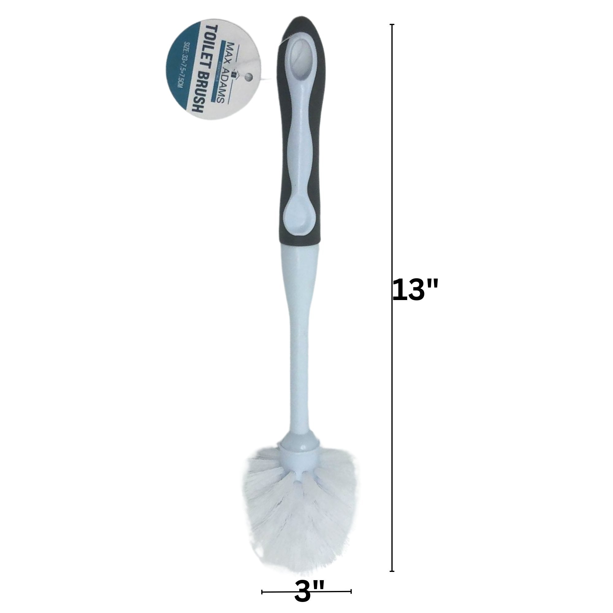 Long Handle Toilet Brush with Stiff Bristles: 1 Pack Scrub Brushes Bathroom Accessories product detail image