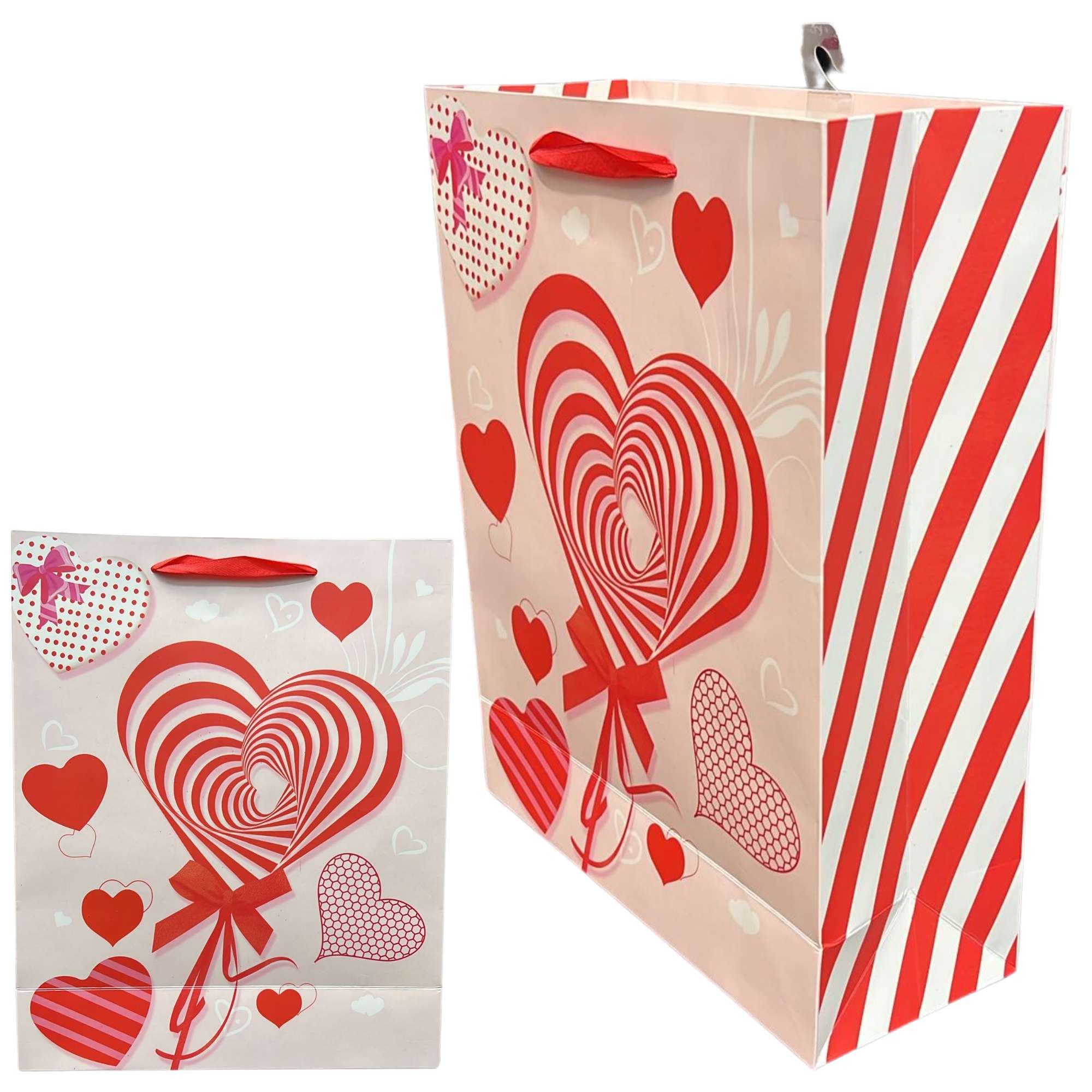 Heart Design Valentines Day 10x13 Gift Bags: 1 Pack Gift Bag Valentines product image 17