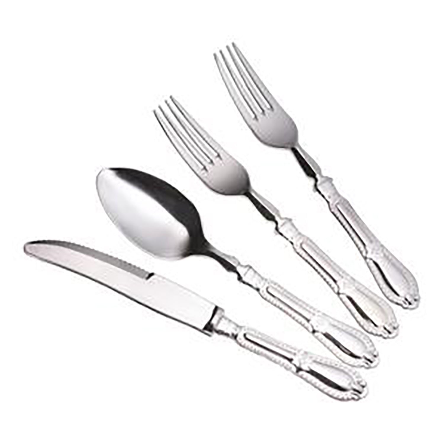Luxury Baroque Collection Silver Tea Spoons 12 Pack Disposable Spoons product image 6
