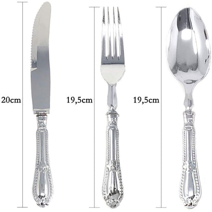 Luxury Baroque Collection Silver Tee Spoons