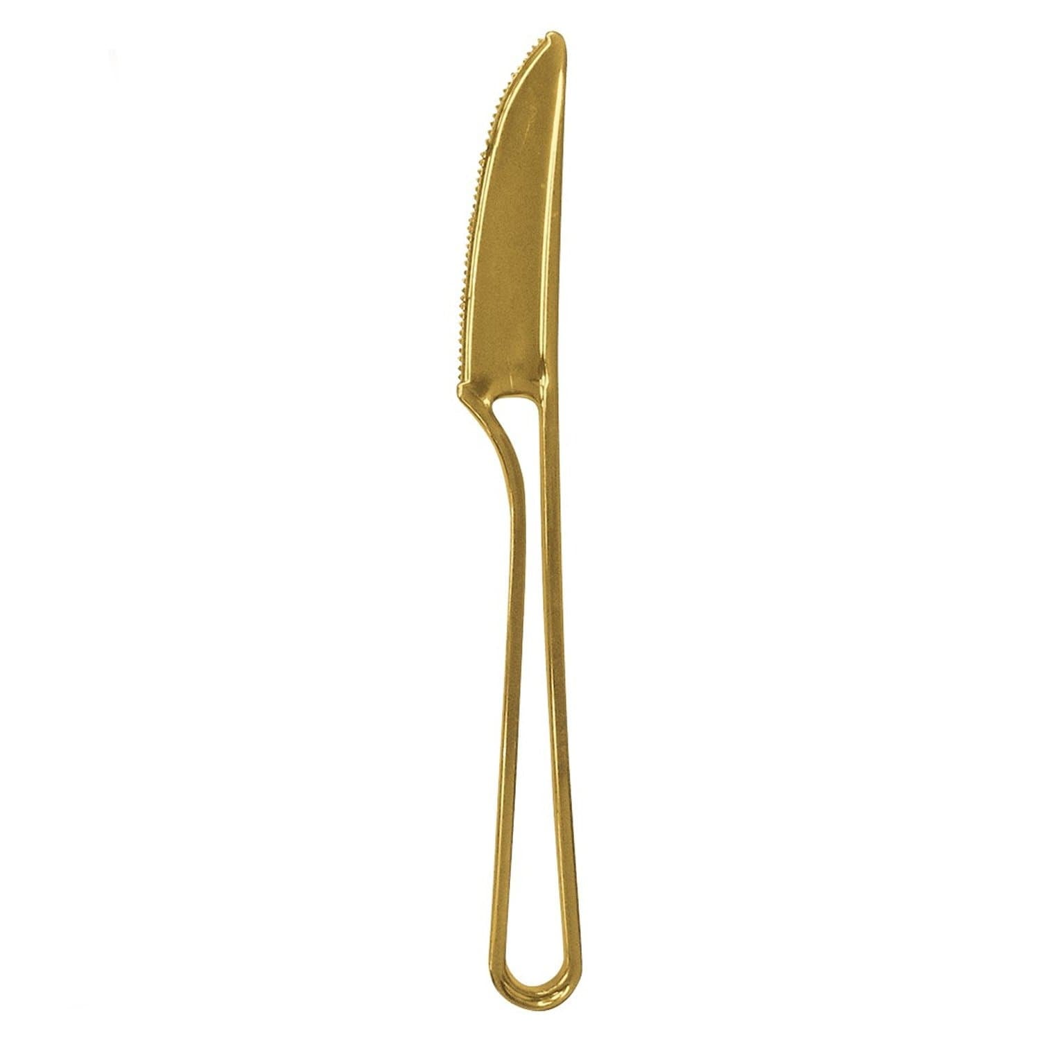 Luxury Modern Design Gold Knives 20 Pack Disposable Knives main product image
