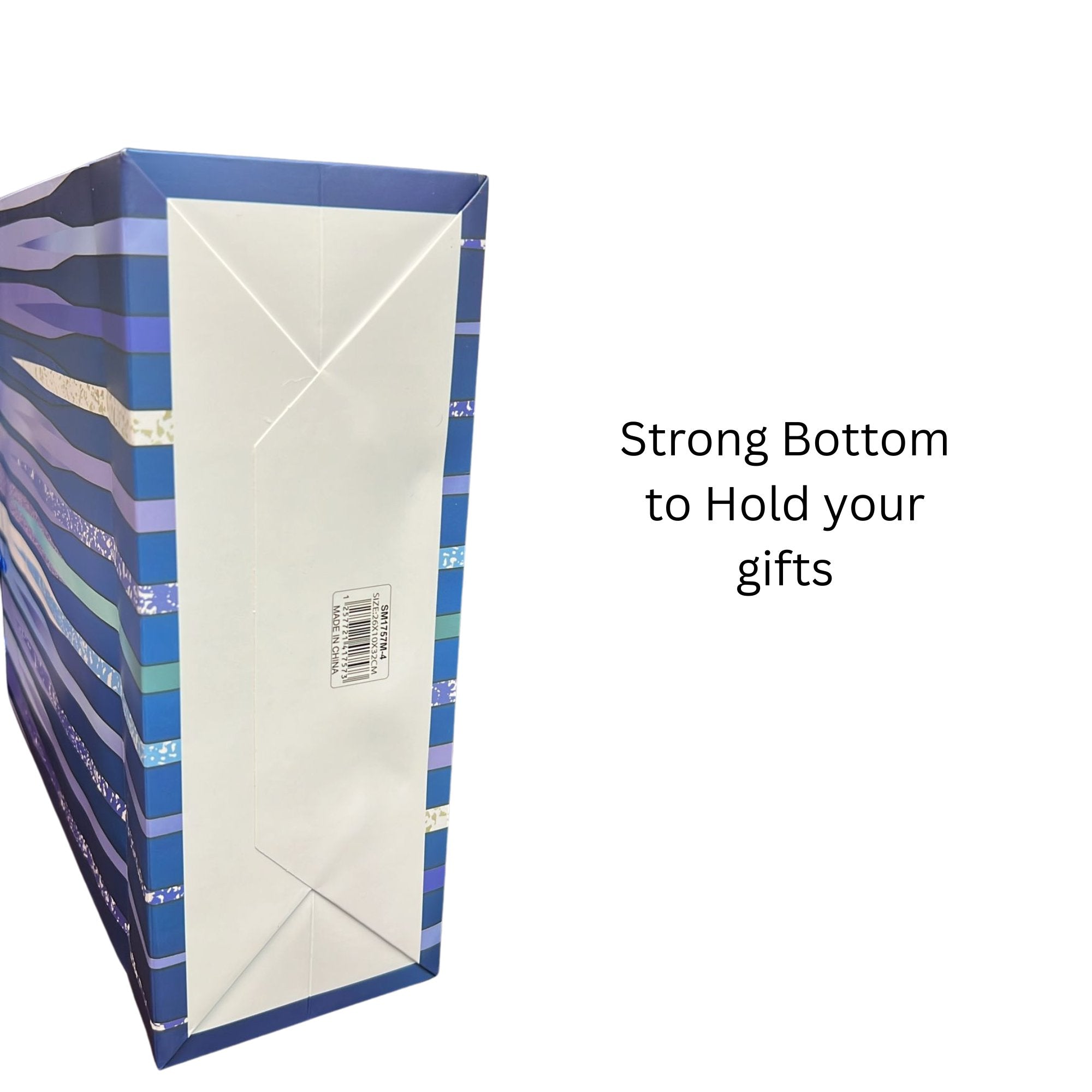 Sparkly Geometrical waves Gift Bag: 1 Pack Gift Bags size and feature image