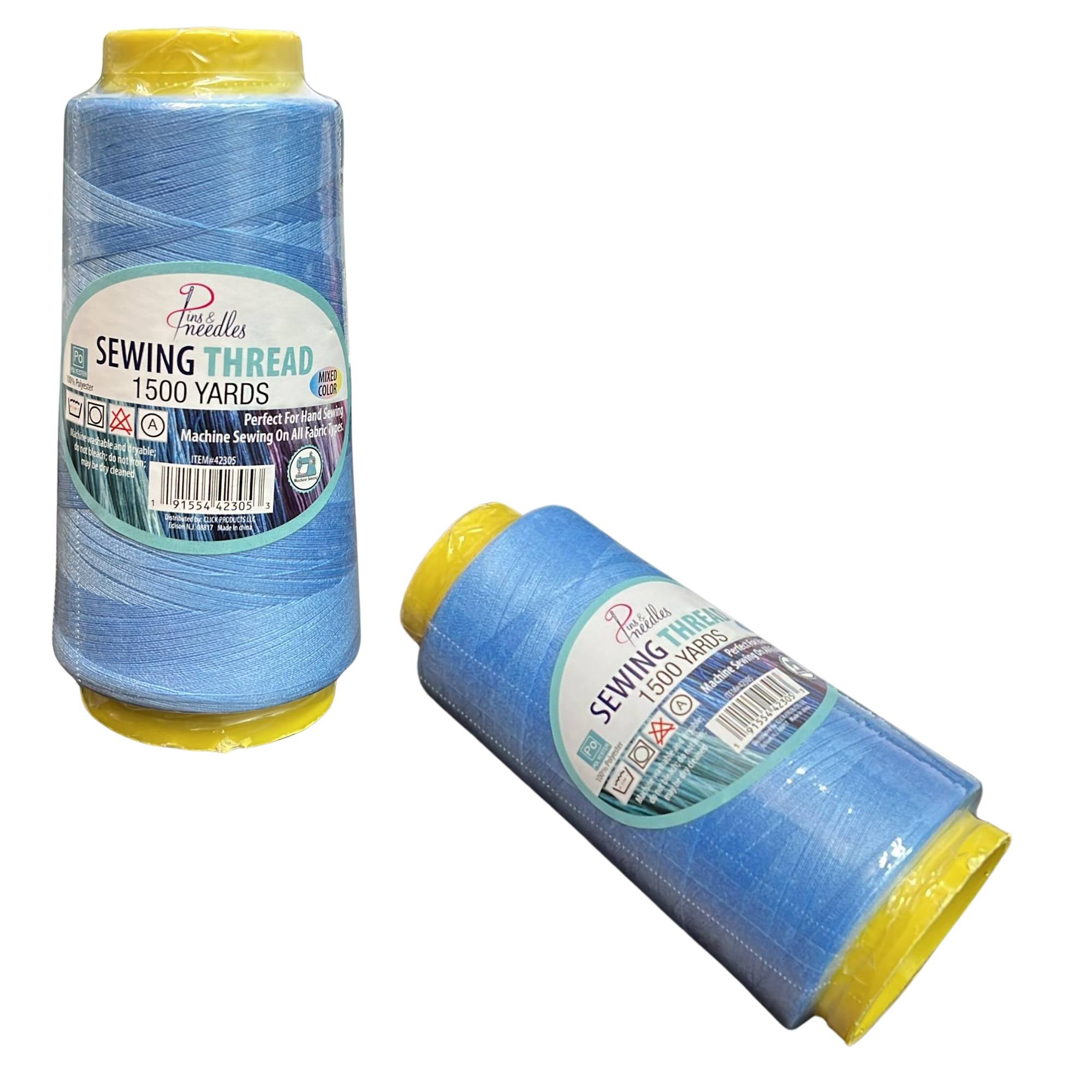 1500 Yards Pins & Needles Sewing Thread:1 Pack DIY size and feature image