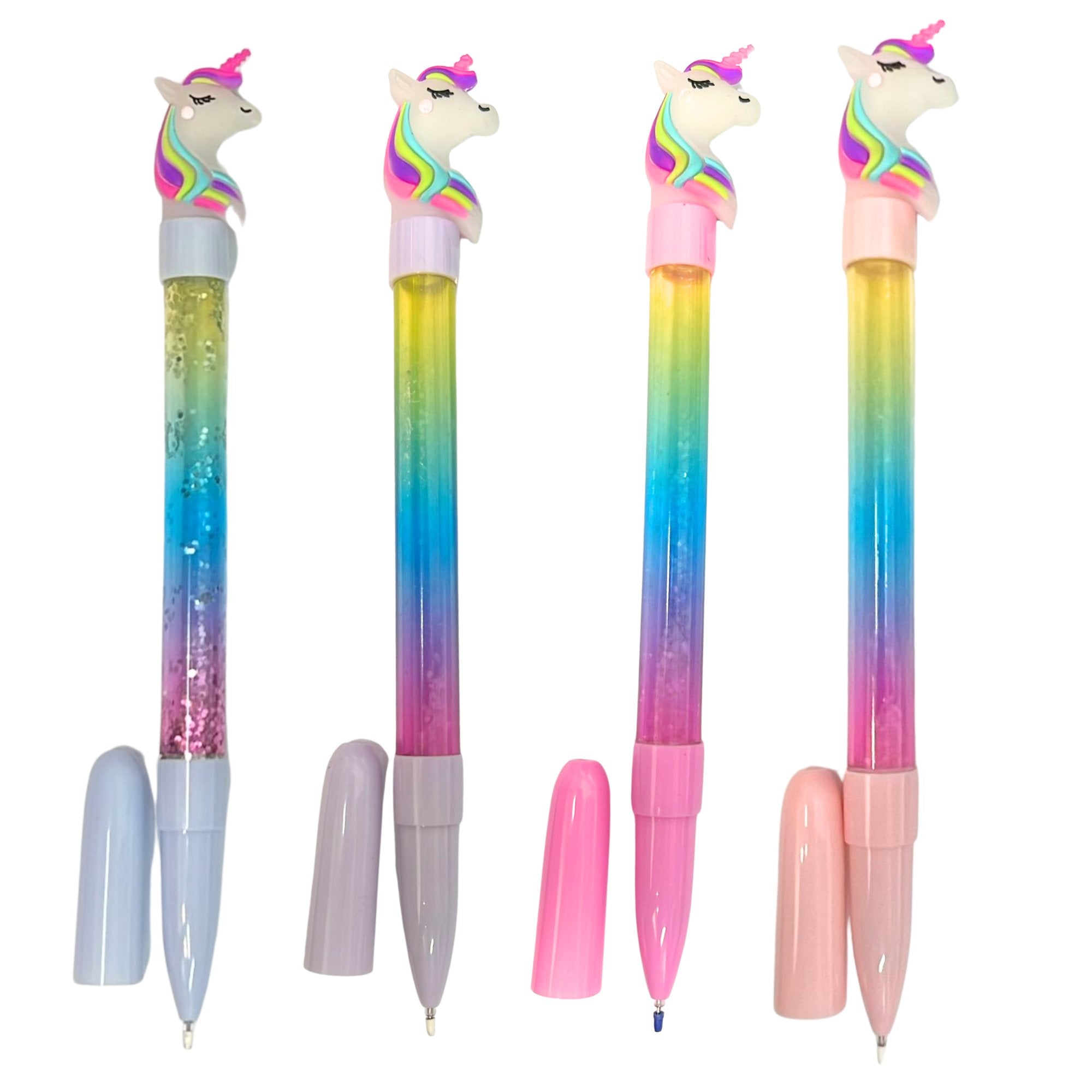 Unicorn Glitter Blue Ink Pen: 1 Pack Ballpoint Pens Ballpoint Pens School main product image