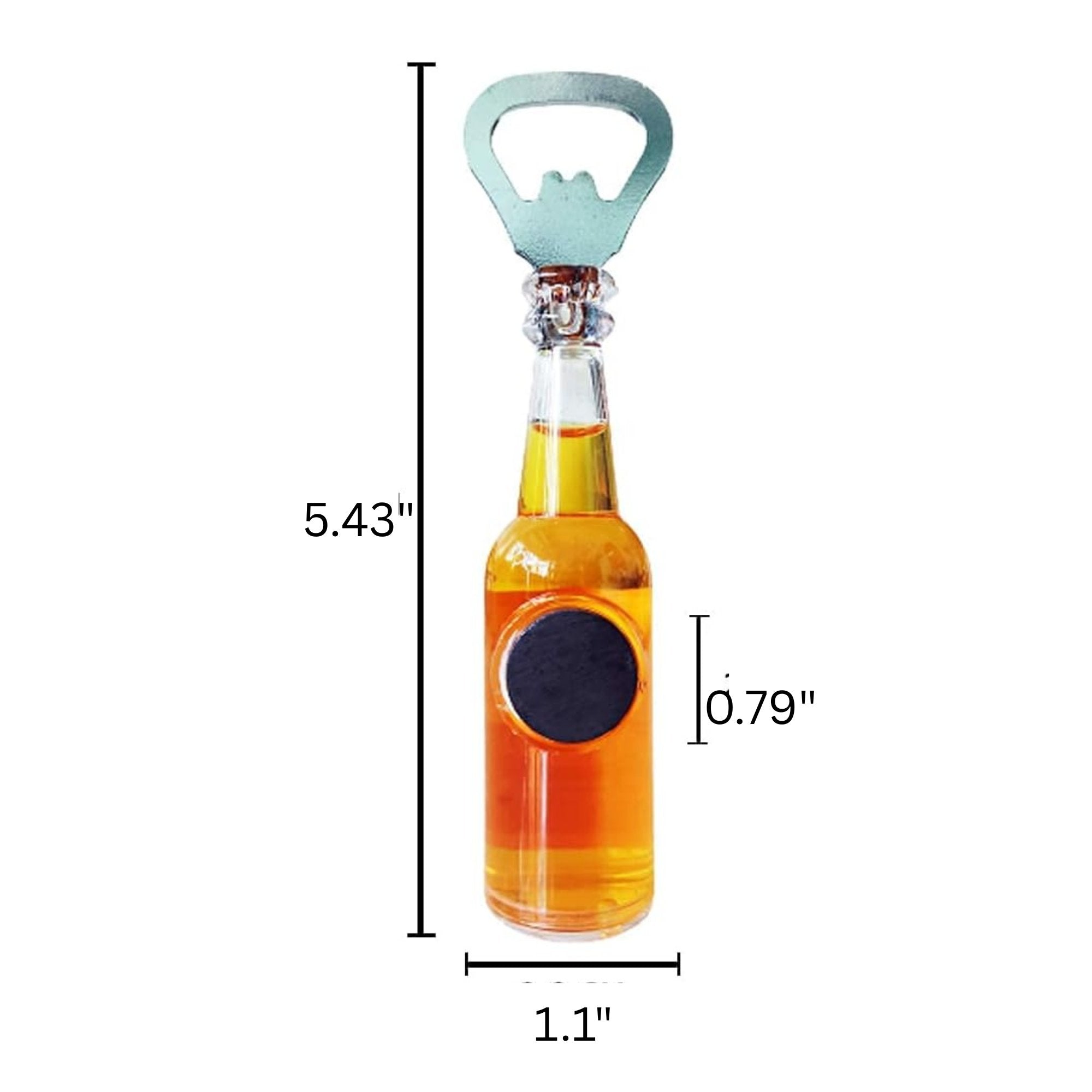 Magnetic Beer Bottle Opener Figure – San Miguel Beer Bottle Design: 1 Pack Bottle Openers Novelty product detail image