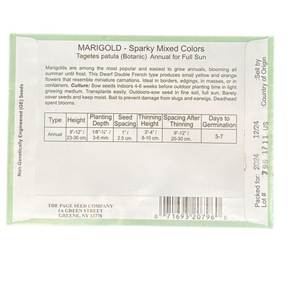 Valley Greene 250mg Marigold Sparky Mixed Colors :