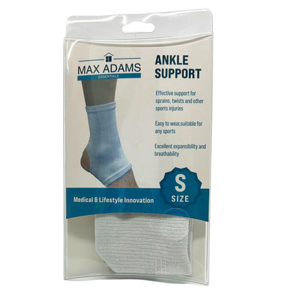 Max Adams Essentials White Stretchable Ankle Support