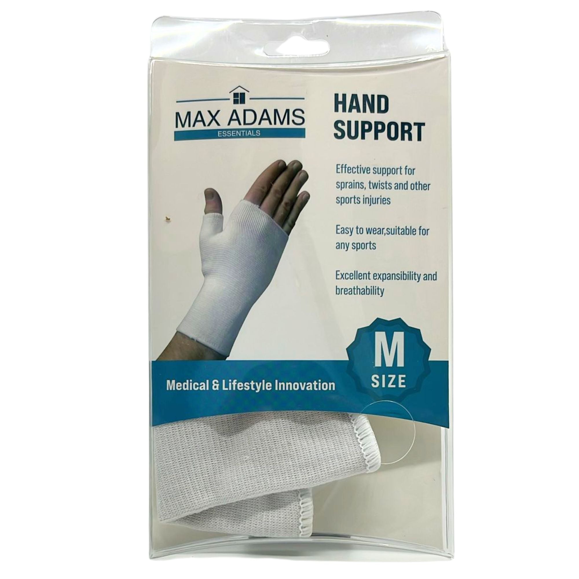 Max Adams Essentials White Stretchable Hand Support: 1 Pack Personal Care Home & Garden Safety product image 5