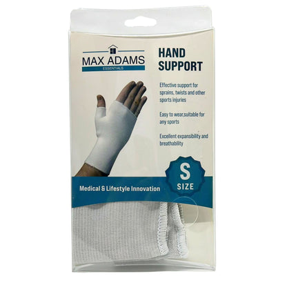 Max Adams Essentials White Stretchable Hand Support