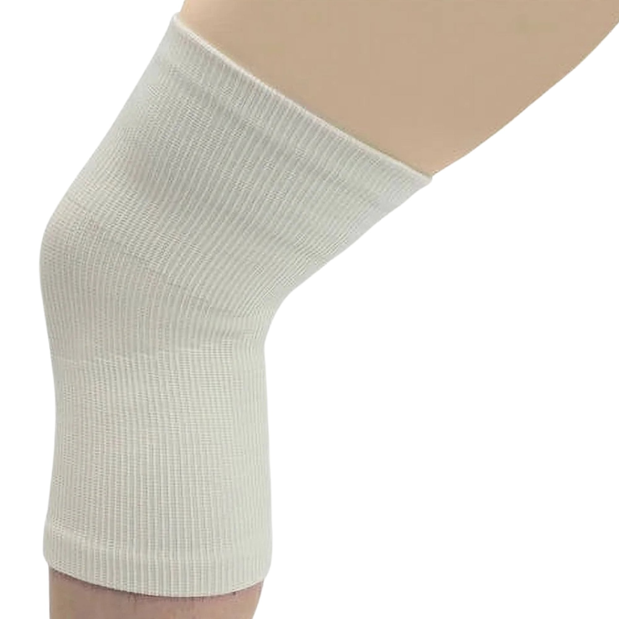 Max Adams Essentials White Stretchable Knee Support: 1 Pack Personal Care Home & Garden Safety size and feature image