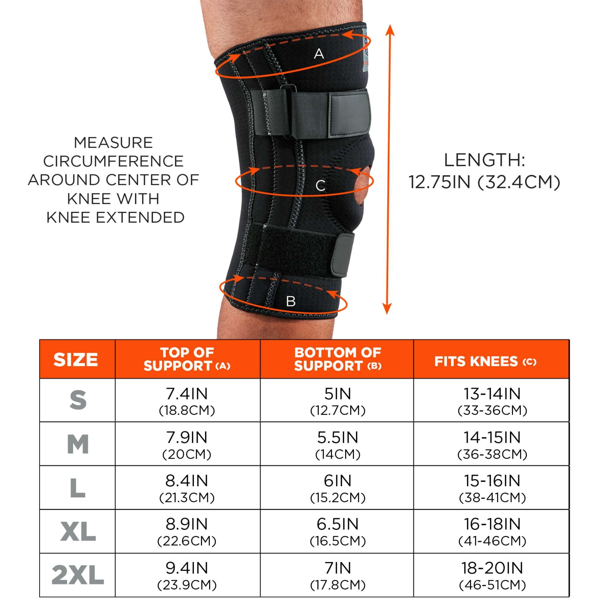 Max Adams Essentials White Stretchable Knee Support: 1 Pack Personal Care Home & Garden Safety product detail image