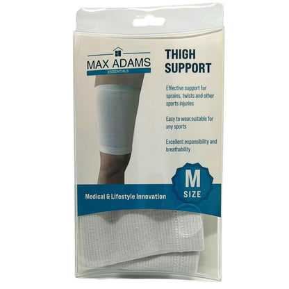 Max Adams Essentials White Stretchable Thigh Support 
