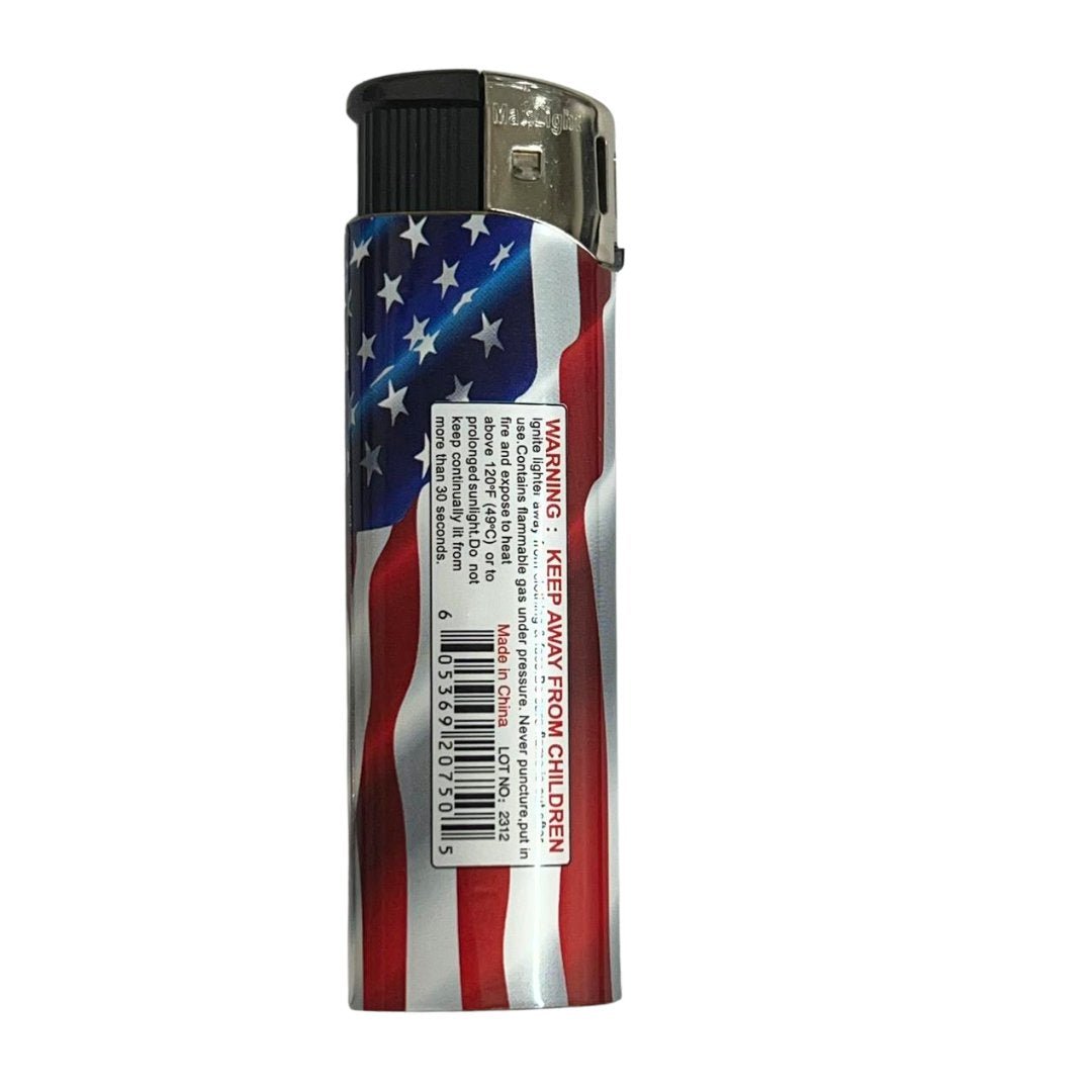 Maxlight Lighters Flag Design – Patriotic : 2 Pack Lighters, Novelty & Souvenir Catalog American Flag Lighter lifestyle use