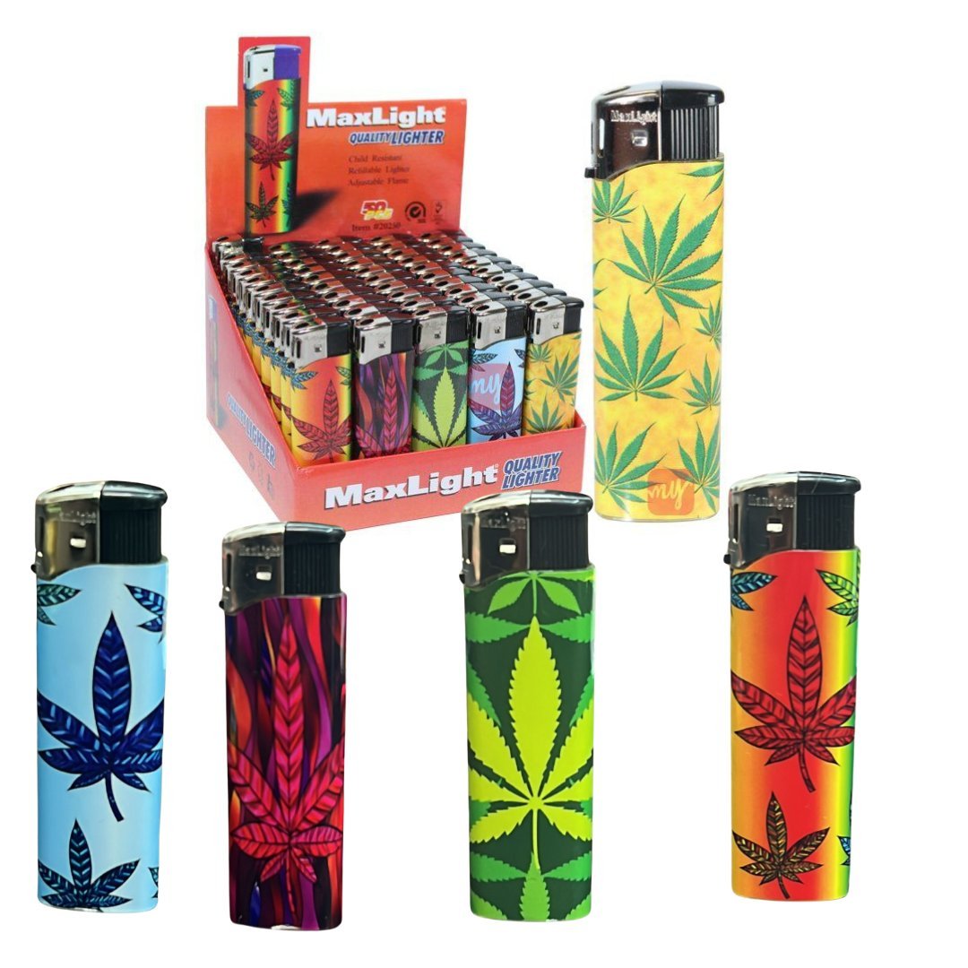 Maxlight Lighters Leaf Design : 2 Pack Lighters, Novelty & Souvenir Catalog product detail image