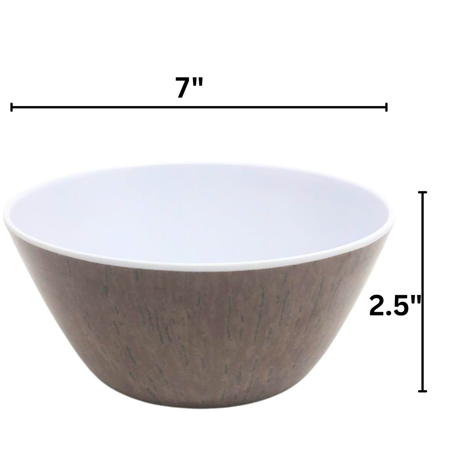 15oz Durable Lightweight Melamine Bowl