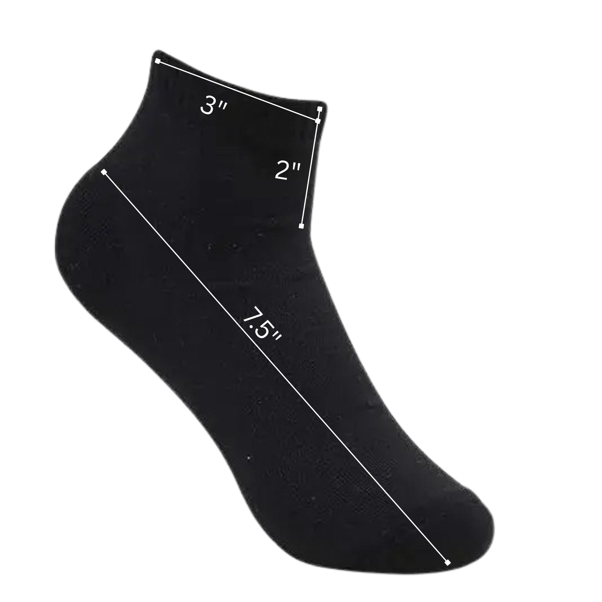 Men’s Moisture Wicking Athletic Socks Size 10 to 13 Ankle & Mid Crew: 1 pair Men's Socks Men Socks product detail image